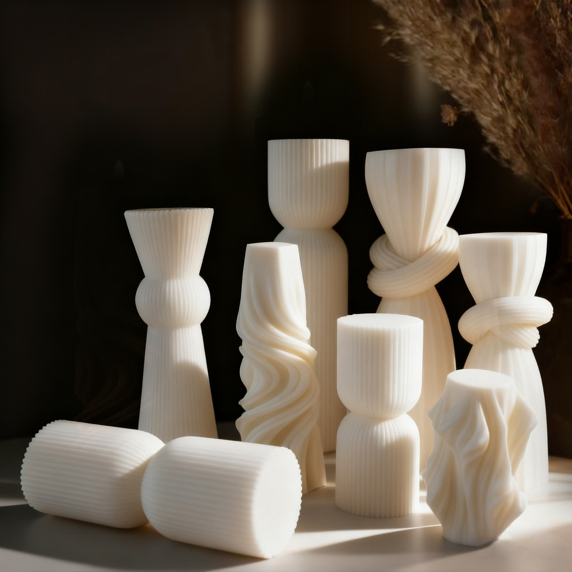شمعة معطرة بيضاء بتصميم اسكندن - مراجعة Home Fragrances وسعره
